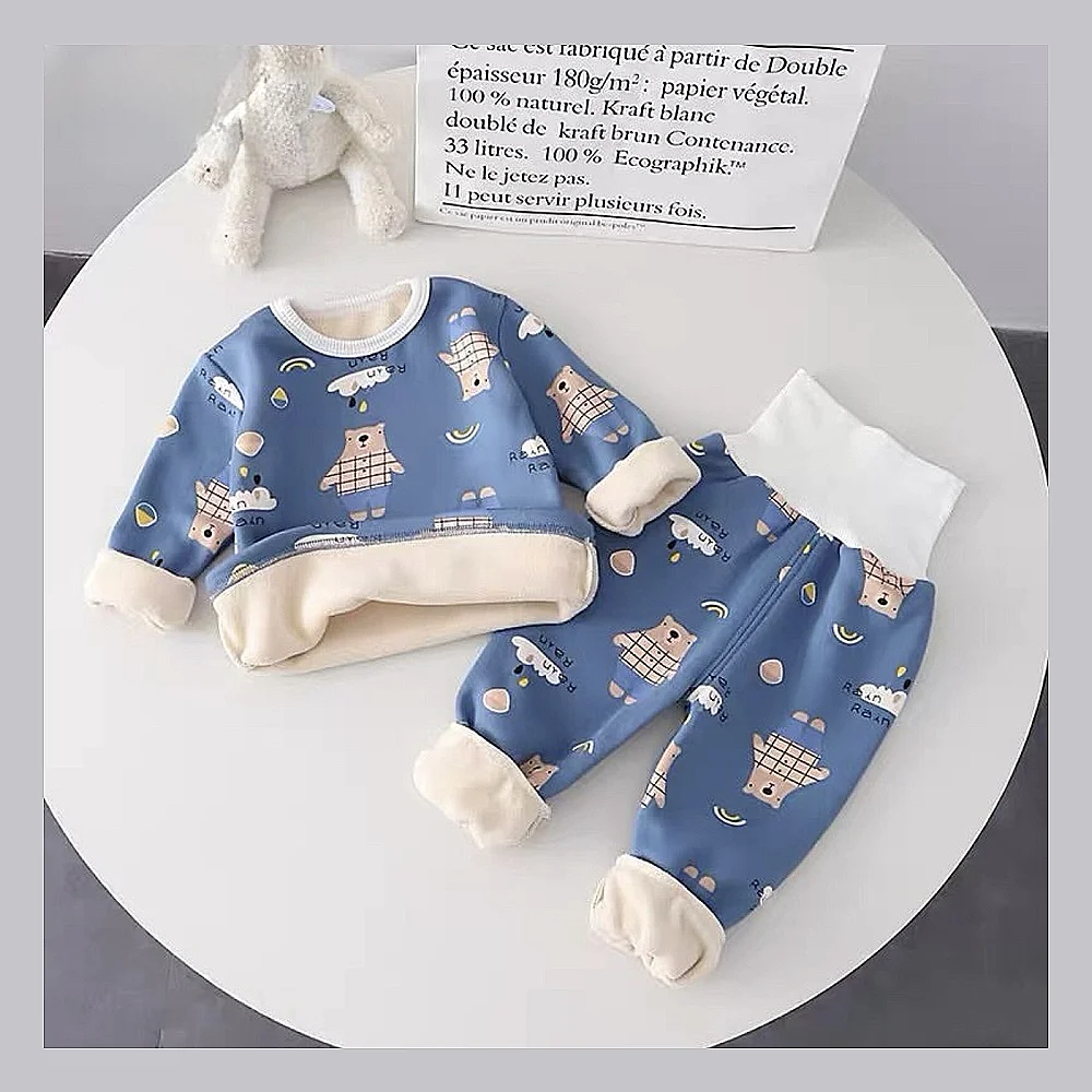 جلی گەرم و داپۆشراو بیجامەی کەمەر لاستیک